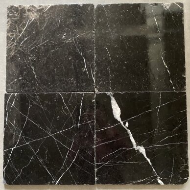 13 m2 - Natūralus akmuo Taurus Black Marble 30,5x30,5 1
