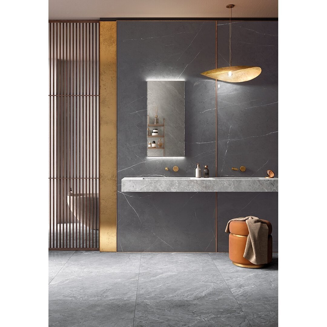 13,34 m2 - Didelių matmenų plytelė Jolie Pietra Grey 120x278 1