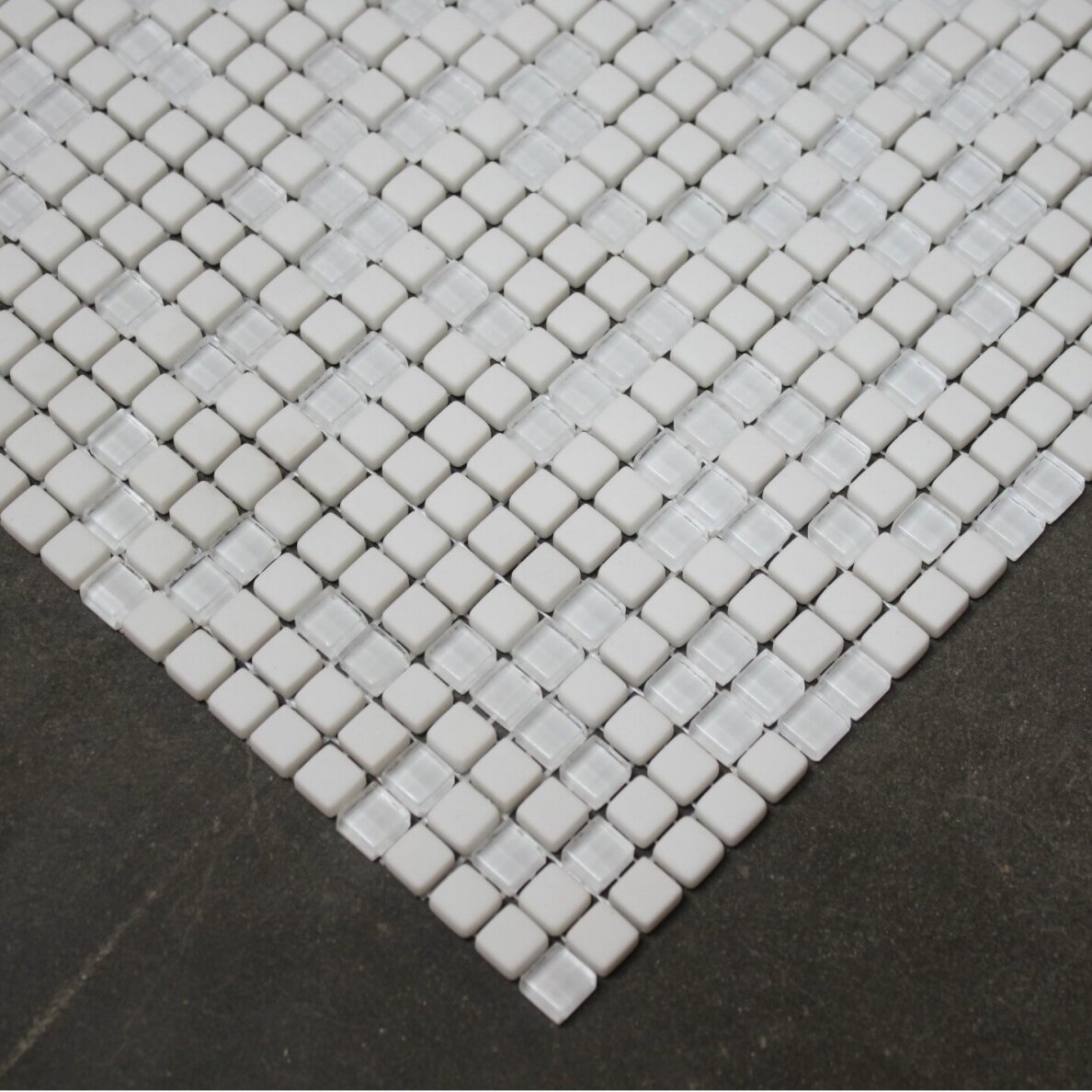 07,14 m2 - Mozaika Avantgarde White/Glass Mix 1x1 07,14 m2 - Mozaika Avantgarde White/Glass Mix 1x1