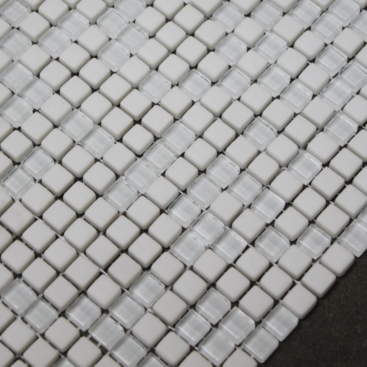 07,14 m2 - Mozaika Avantgarde White/Glass Mix 1x1 1 07,14 m2 - Mozaika Avantgarde White/Glass Mix 1x1 1