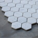 03,00 m2 - Mozaika Hexagon White Carrara 48x48 03,00 m2 - Mozaika Hexagon White Carrara 48x48