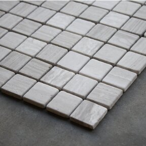 Mozaika Square Grey Stripes 30.5x30.5