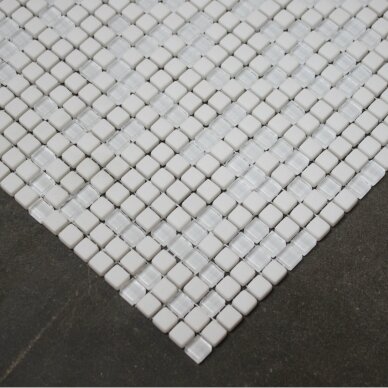 07,14 m2 - Mozaika Avantgarde White/Glass Mix 1x1 07,14 m2 - Mozaika Avantgarde White/Glass Mix 1x1