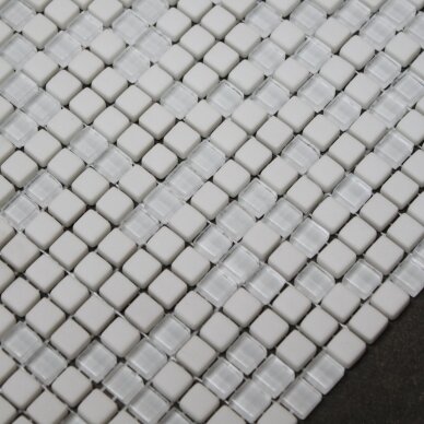 07,14 m2 - Mozaika Avantgarde White/Glass Mix 1x1 1 07,14 m2 - Mozaika Avantgarde White/Glass Mix 1x1 1