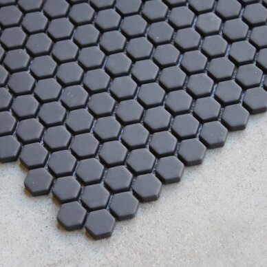 Mozaika Hexagon Enamel Black 1