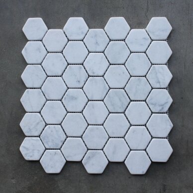 03,00 m2 - Mozaika Hexagon White Carrara 48x48 2 03,00 m2 - Mozaika Hexagon White Carrara 48x48 2