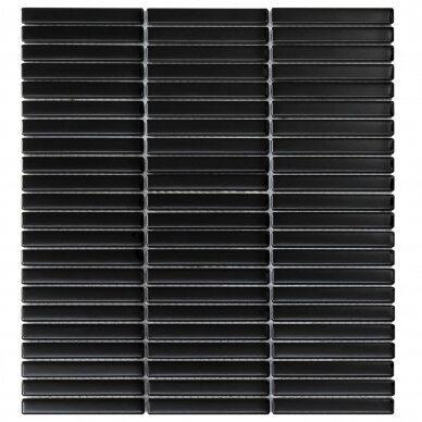 04,52 m2 - Mozaika Kit Kat Mini Black Matt 12x92 04,52 m2 - Mozaika Kit Kat Mini Black Matt 12x92