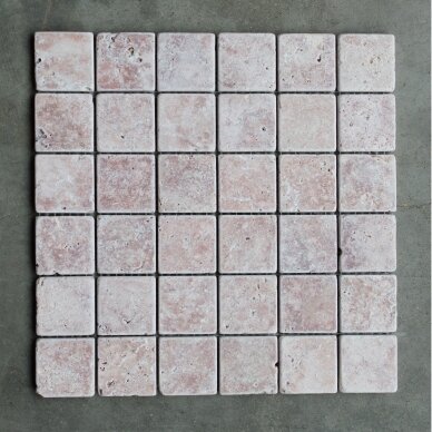 Mozaika Rosa Travertine  48x48 1