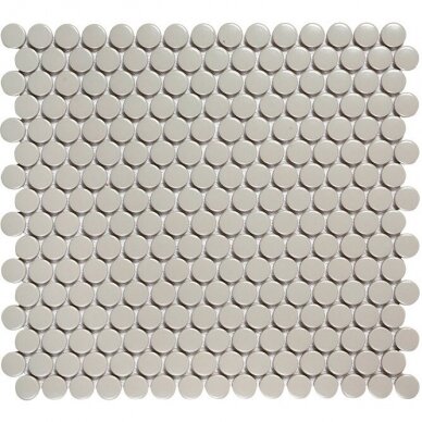 02,77 m2 - Mozaika Penny Grey Glossy Ø19mm 02,77 m2 - Mozaika Penny Grey Glossy Ø19mm