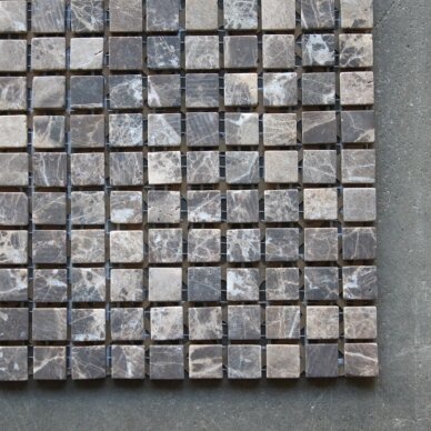 4,09m2 - Mozaika Quadrat Uni Castanao 15x15 1