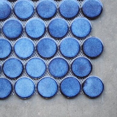 Mozaika Round Blue 30.4x26.3 2