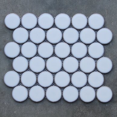 Mozaika Round White 30.4x26.3 2