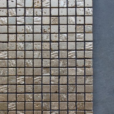 Mozaika Stein Resin Gold 30x30 2