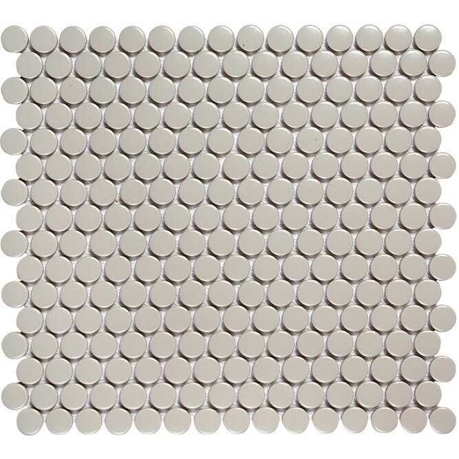 02,77 m2 - Mozaika Penny Grey Glossy Ø19mm 02,77 m2 - Mozaika Penny Grey Glossy Ø19mm