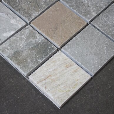 1,41 m2 - Natūralaus akmens mozaika Quartzite Beige 10x10cm
