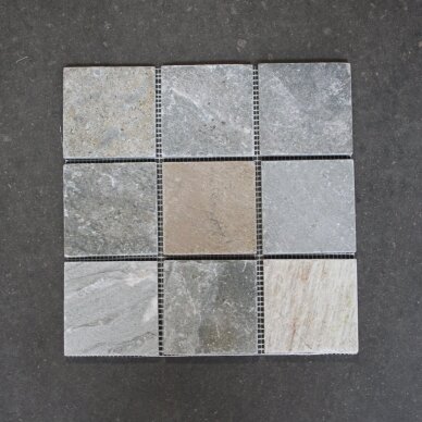 1,41 m2 - Natūralaus akmens mozaika Quartzite Beige 10x10cm 2