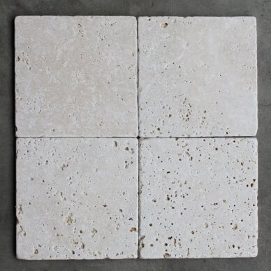 15,84 m2 - Natūralus akmuo Travertine Chiaro 20x20 2 15,84 m2 - Natūralus akmuo Travertine Chiaro 20x20 2