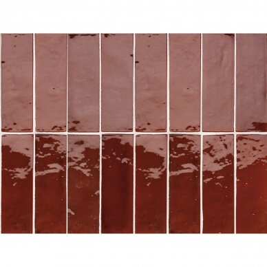 Plytelės Terratinta Sartoria Tbrick Vivid Ruby Glossy 5,2x16 1 Plytelės Terratinta Sartoria Tbrick Vivid Ruby Glossy 5,2x16 1